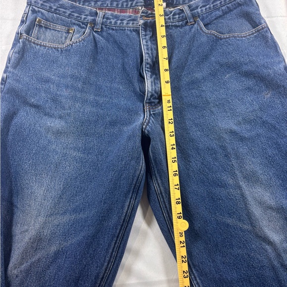 Eddie Bauer Flannel Lined Men's Relaxed Jeans - Blue 42X30 - Picture 5 of 9